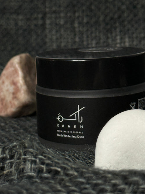 Raakh Self-Care Combo (1 Charcoal Bar + 1 Teeth Whitening Dust)
